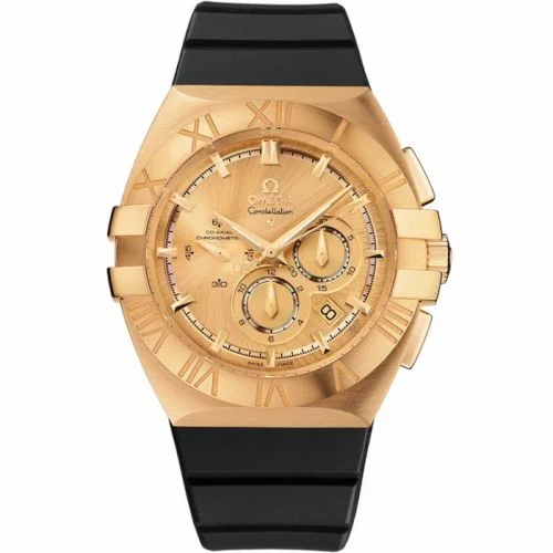 Omega Constellation Co-Axial 41 Chronograph Double Eagle Yellow Gold / Champagne / Beijing 2008 121.52.41.50.08.001 (12152415008001)